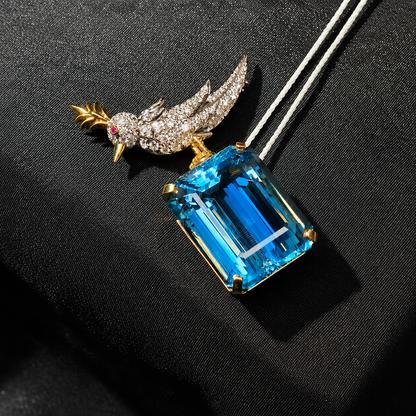 Tiffany & Co. High Jewellery Bird on a Rock Aquamarine Brooch