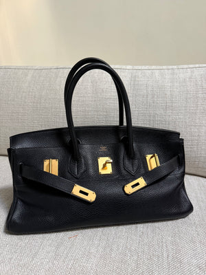 Hermès Shoulder Birkin 42 JPG Black Togo Leather Gold Hardware
