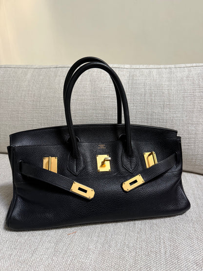 Hermès Shoulder Birkin 42 JPG Black Togo Leather Gold Hardware