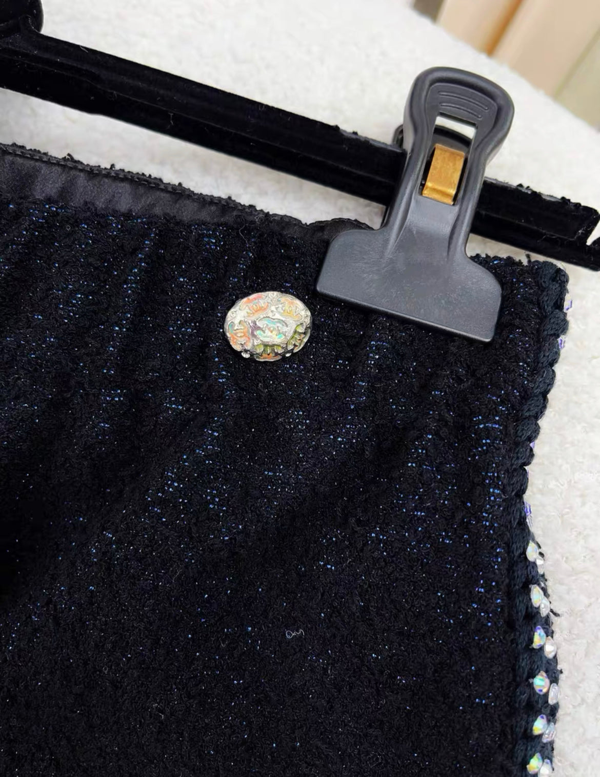 Chanel 24C Black Shorts with Crystals size 34 – Wararni.com