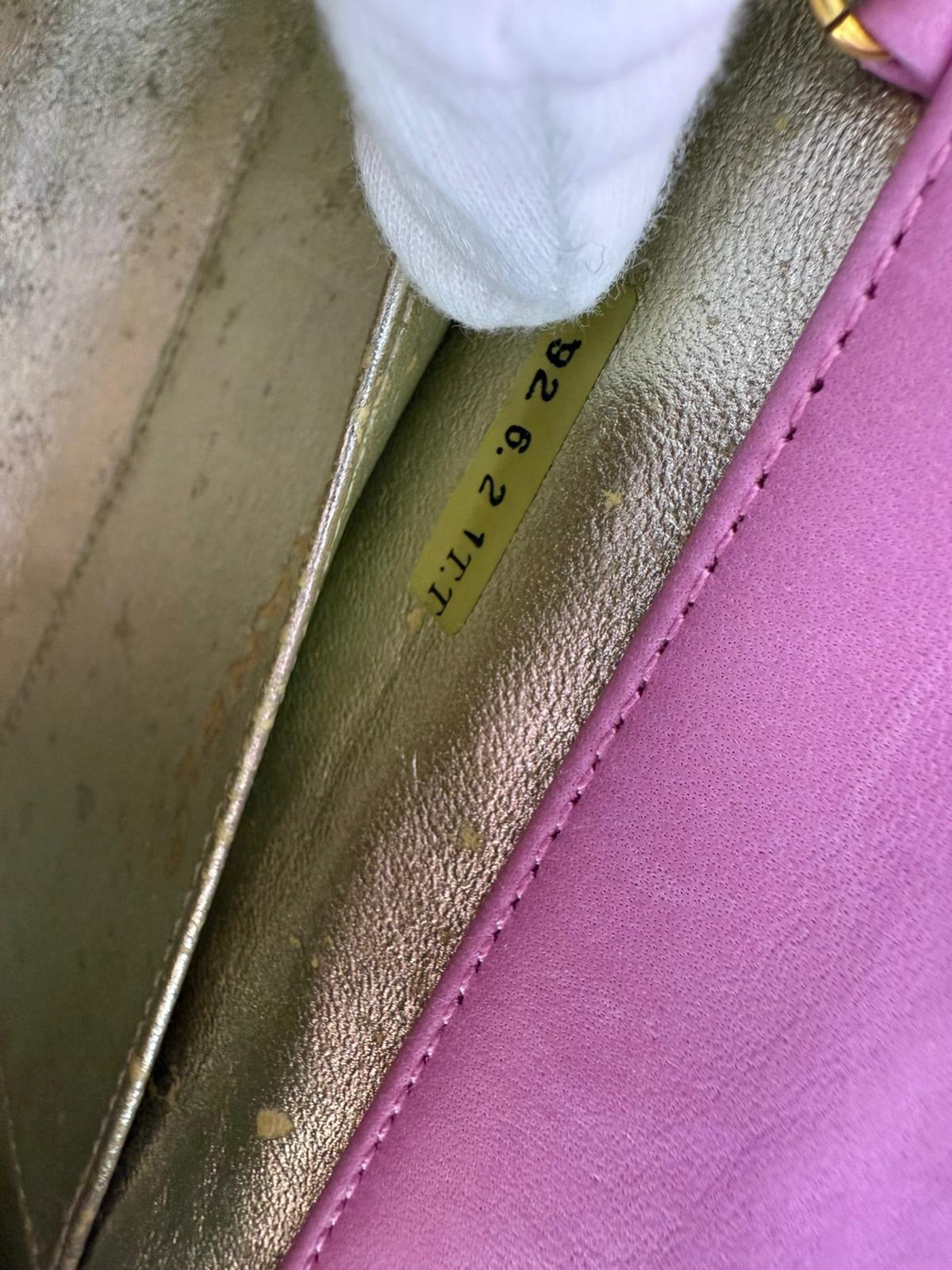 Chanel 2014 pink clutch