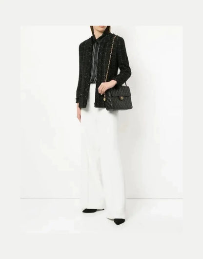 Chanel black tweed jacket