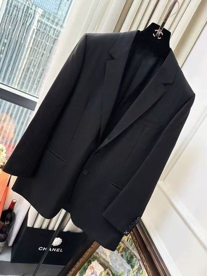 Celine black classic oversized blazer