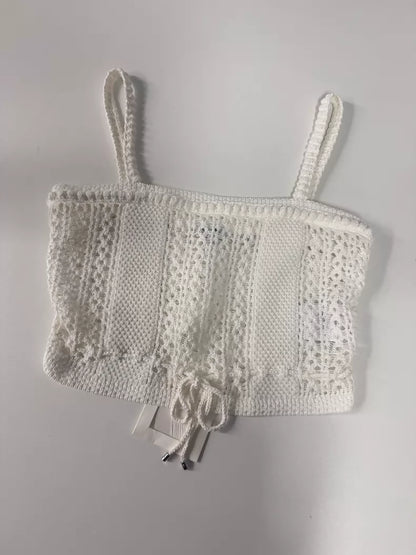 Chanel 26C white knit top and skirt  Set