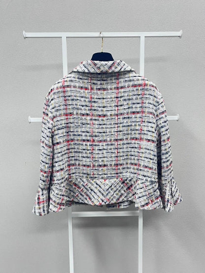 Chanel 2018 striped tweed jacket