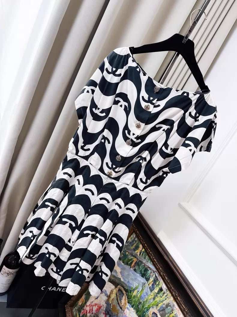 black and white off shoulder dress Chanel 21p off-the-shoulder – slip strips and continues Rory Sequin Dress | Size:18 34/35 All Womens