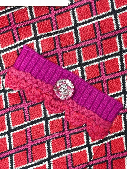 Chanel 24A red cashmere cardigan