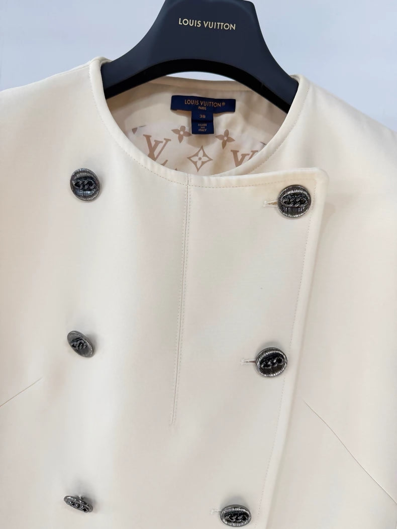 Louis Vuitton beige cotton short vest