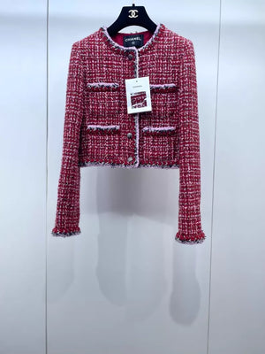 Chanel 25K red tweed jacket