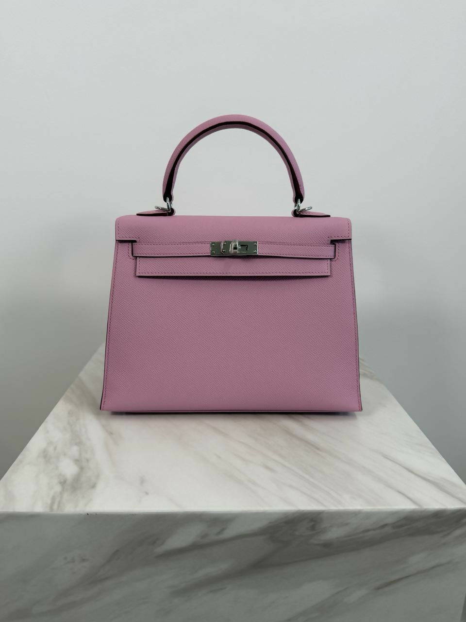 Hermès Kelly 25 Mauve Sylvestre Epsom PHW G