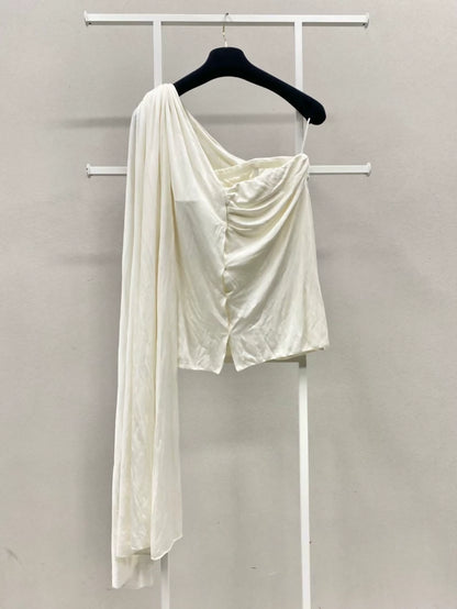 Chanel 16A ecru silk top