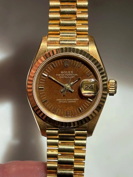 Rolex Lady-Datejust 26 Walnut Burl Wood Dial
