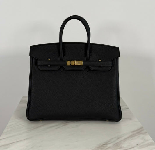 Hermès Birkin 25 Black Togo Gold hardware