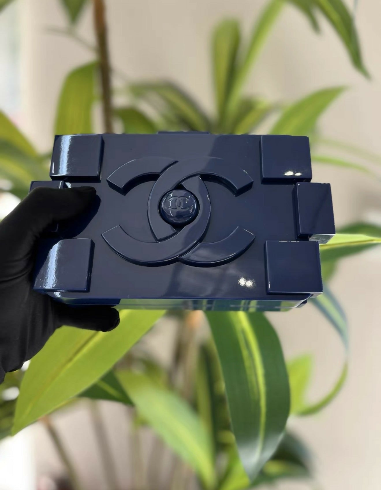Chanel Lego Navy Clutch box – Wararni.com