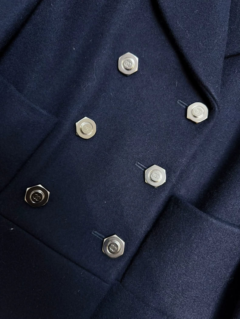 Chanel 18A Navy Blue Jacket