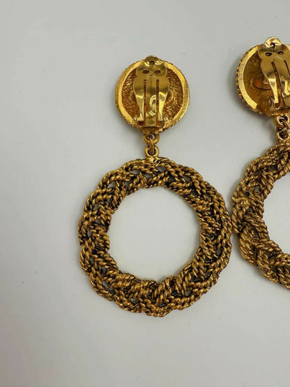 Chanel vintage Logo Earrings