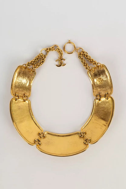 Chanel Engraved Collar Necklace, Late 1980s