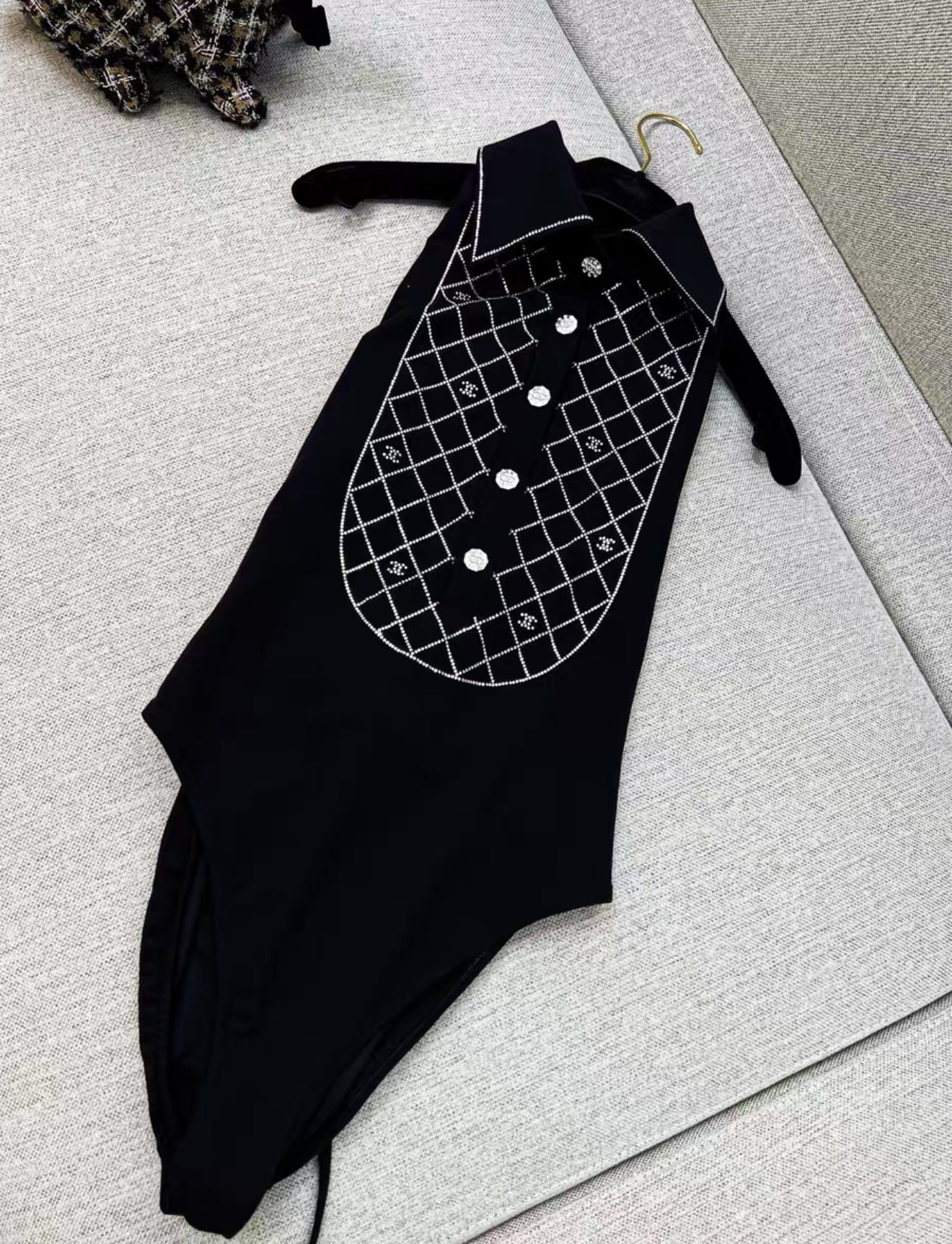 Chanel 23C black swimsuit