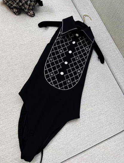 Chanel 23C black swimsuit