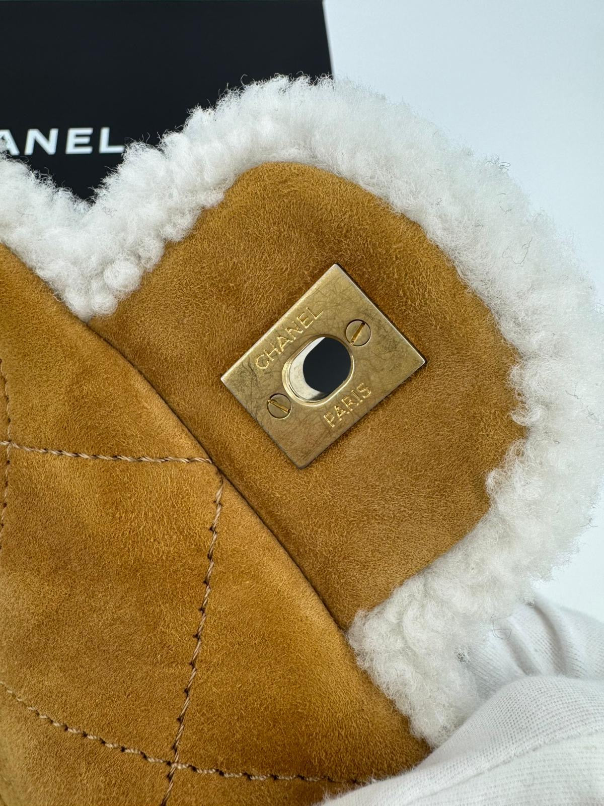 Chanel 2018 Shearling Coco Neige Flap Bag