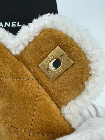 Chanel 2018 Shearling Coco Neige Flap Bag