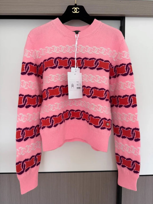 Chanel 23b pink sweater