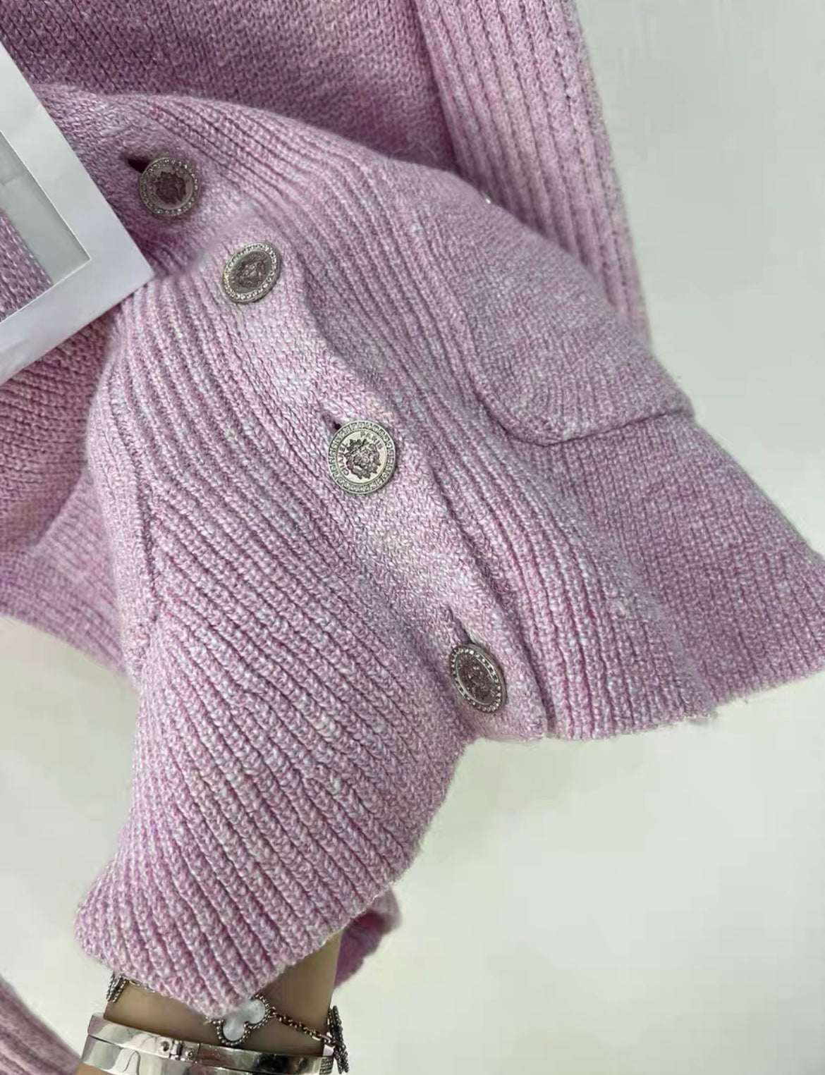 Chanel 23S Pink Cardigan size 34