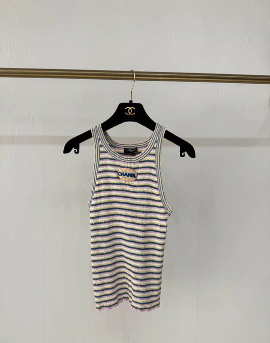 Chanel 25P striped top