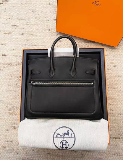 Hermes Rock Birkin 25 Black Volupto