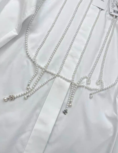 Chanel 21S White tunic shirt