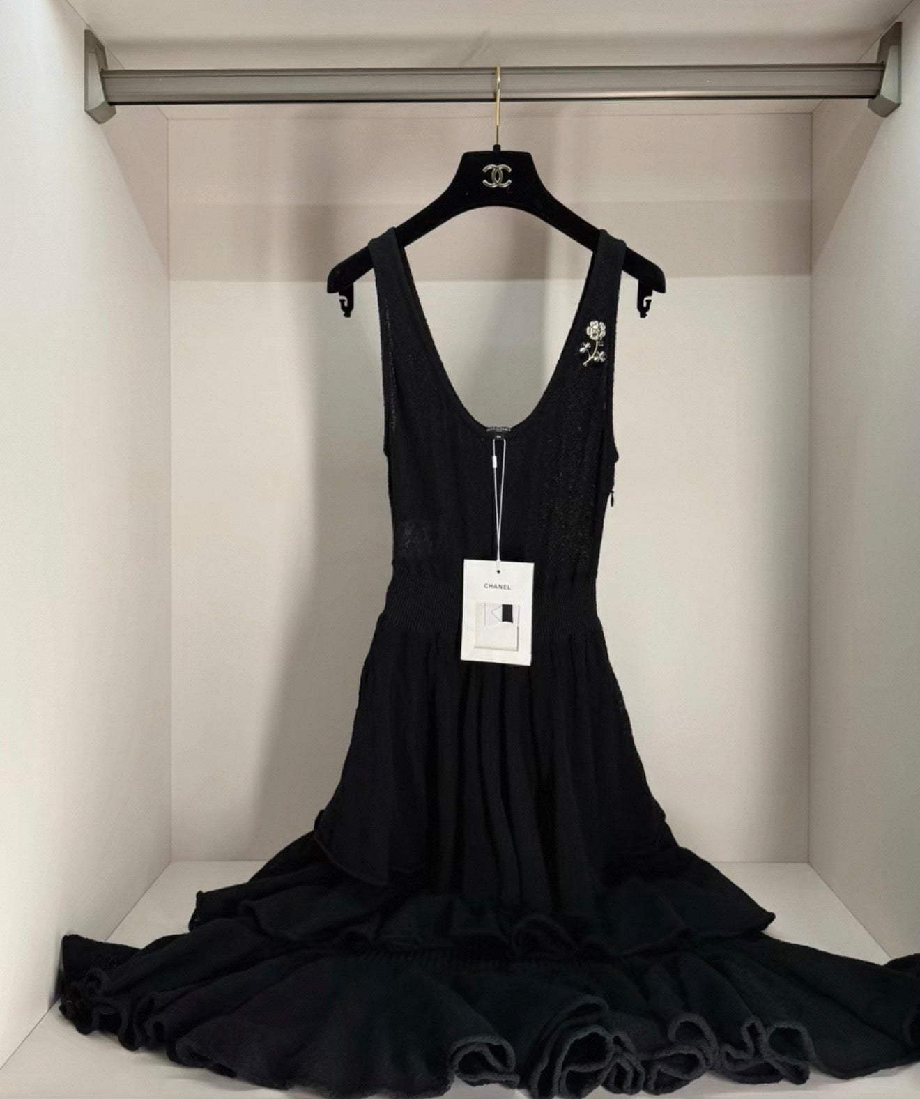 Chanel 25A Black Knitted dress