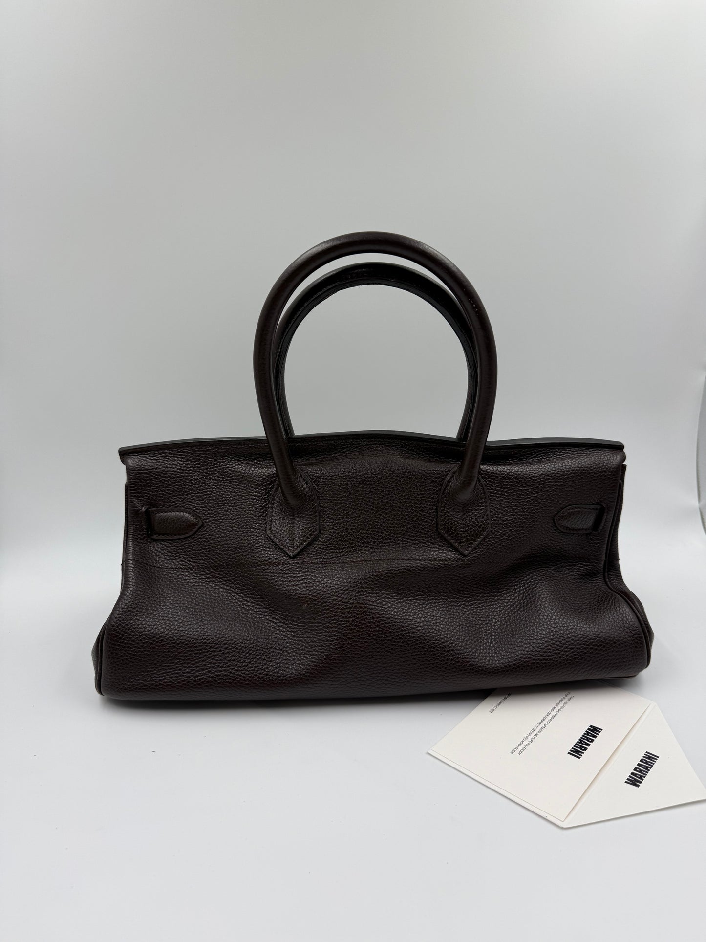 Hermès JPG Shoulder Birkin 42 Havane Clemence Leather with Palladium Hardware