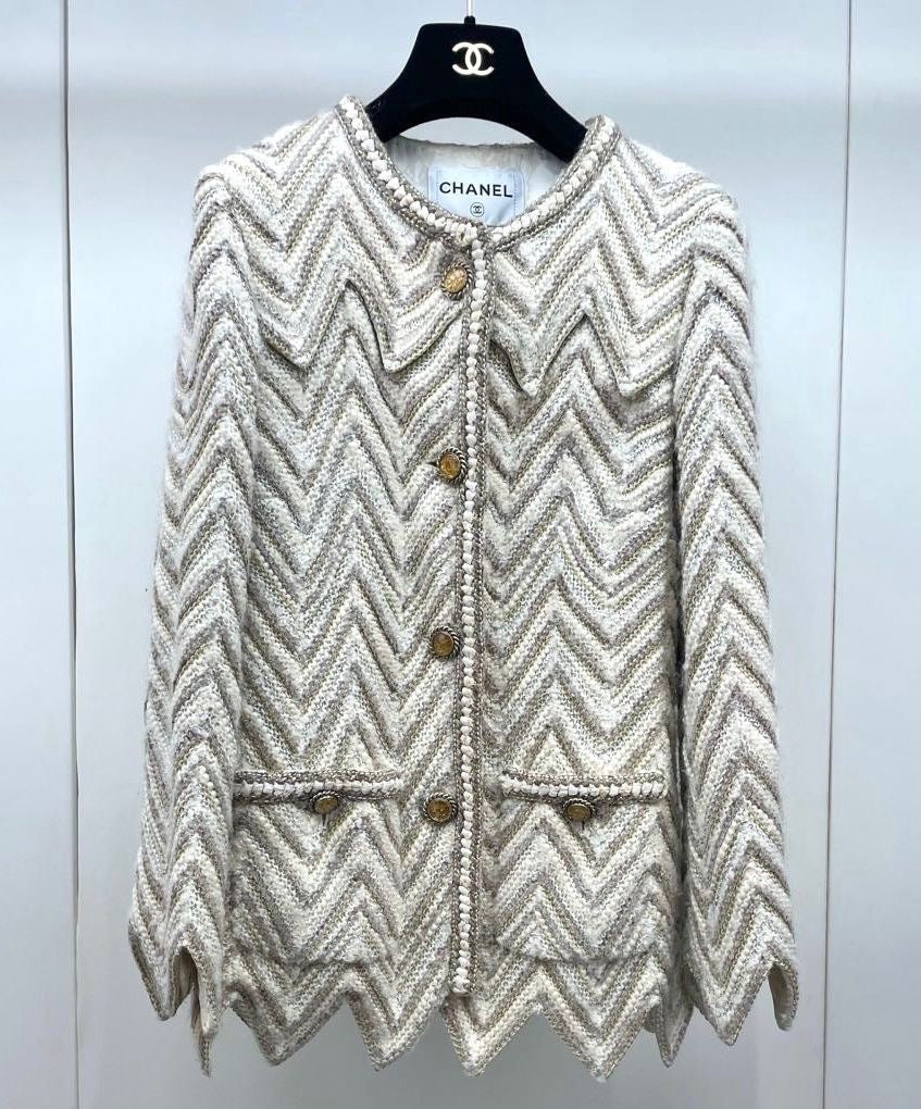 Chanel 18A Tweed Jacket with gold details