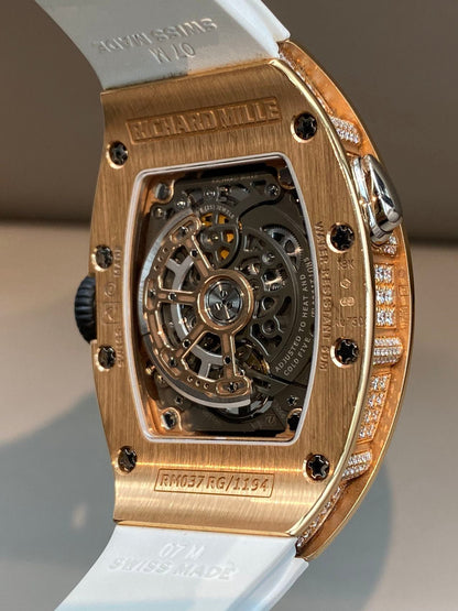 Richard Mille RM 037 Rose Gold/diamonds/White