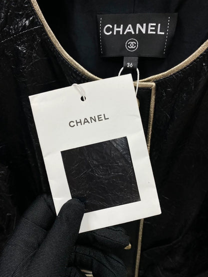 Chanel 22S leather dress