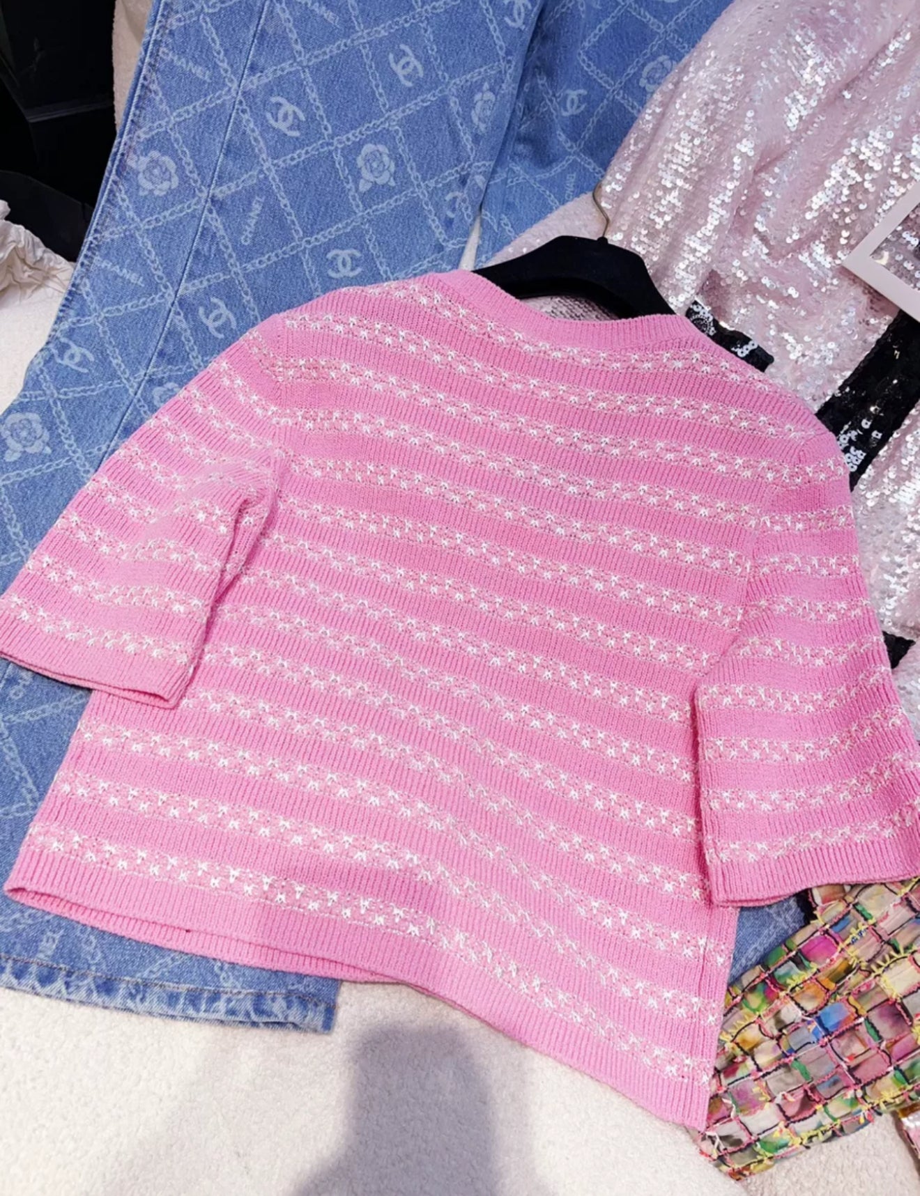 Chanel 24P Pink Cardigan