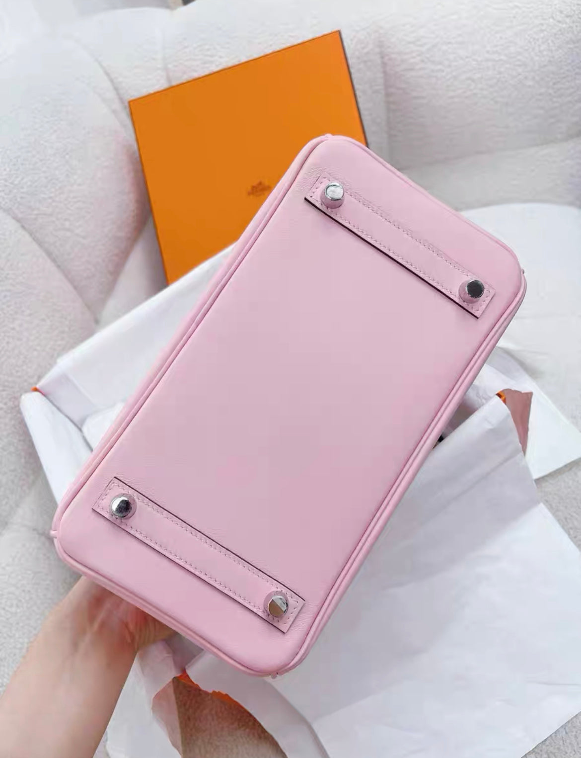 Hermès Birkin 25 Rose Sakura Swift Palladium Hardware – Wararni.com