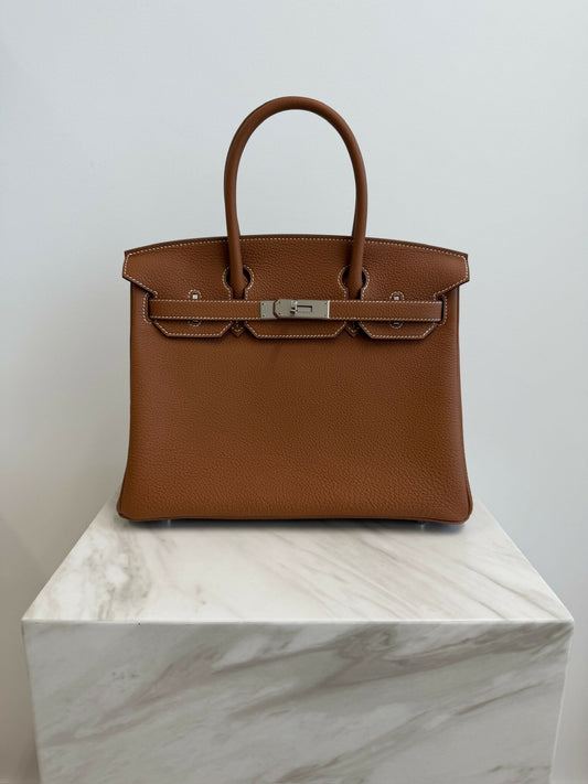 Hermès Birkin 30 Gold Togo PHW K 2025