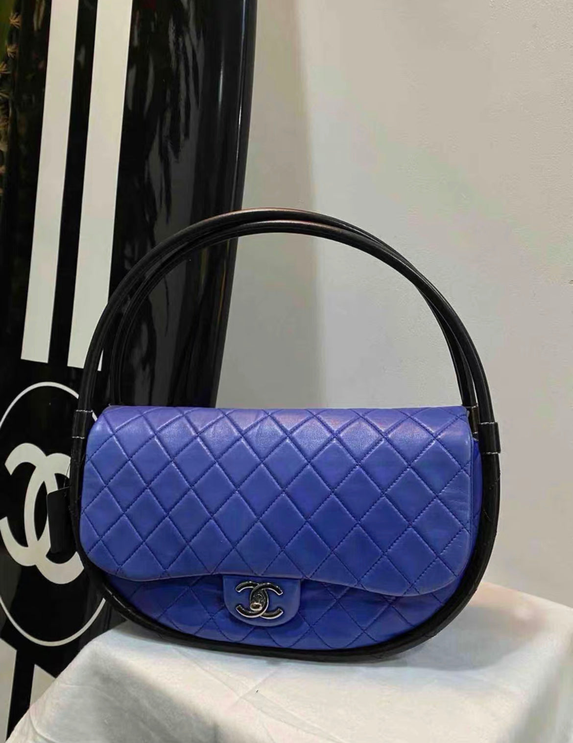 Chanel SS13 Hula Hoop Bag Blue