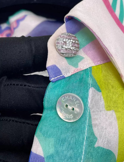 Chanel 24C Multicolor silk shirt