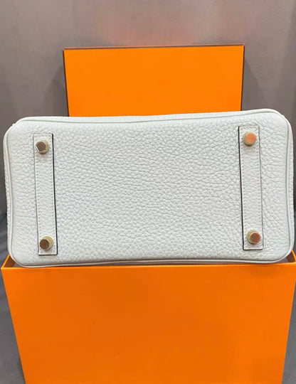 Hermès Birkin 25 Gris Neve Togo GHW