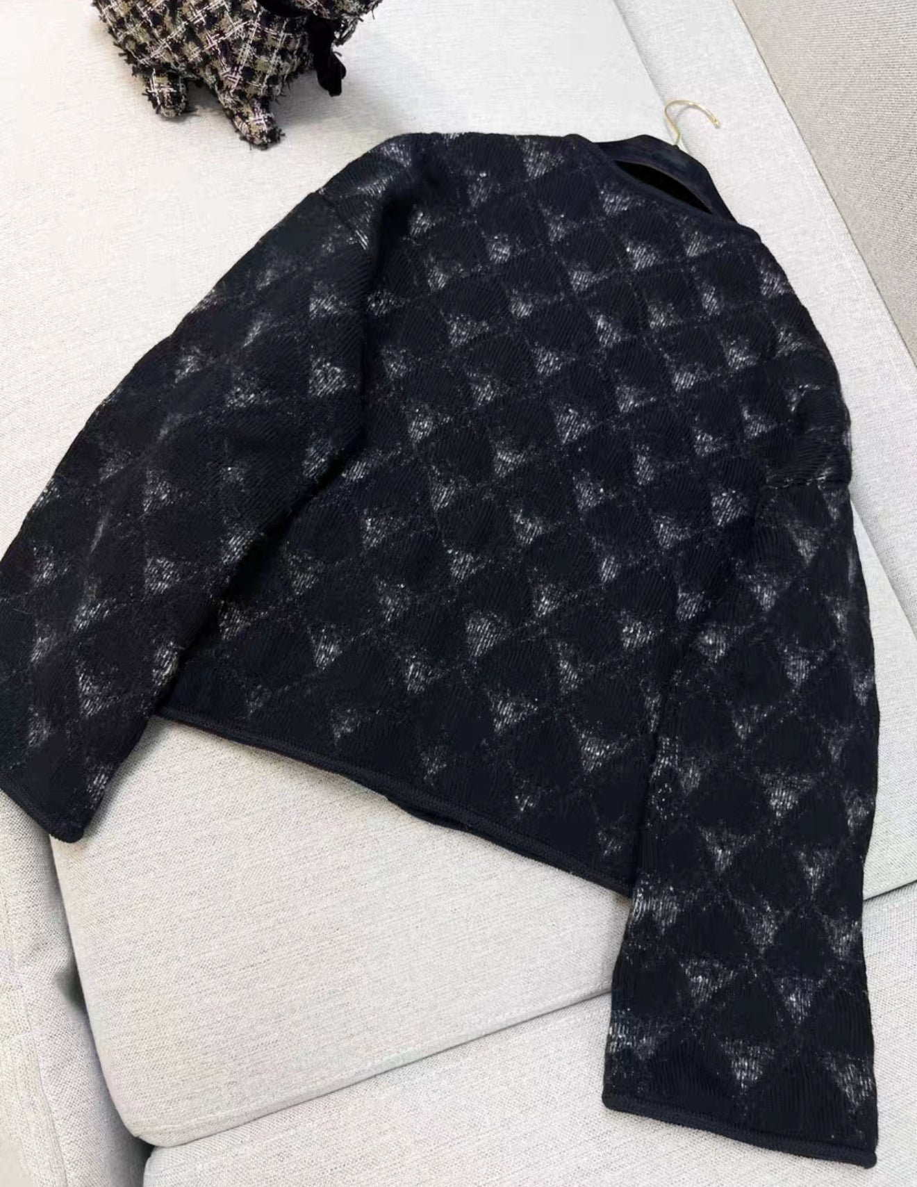 Chanel 21B Black & Gray Jacket