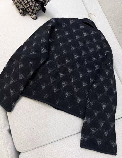 Chanel 21B Black & Gray Jacket