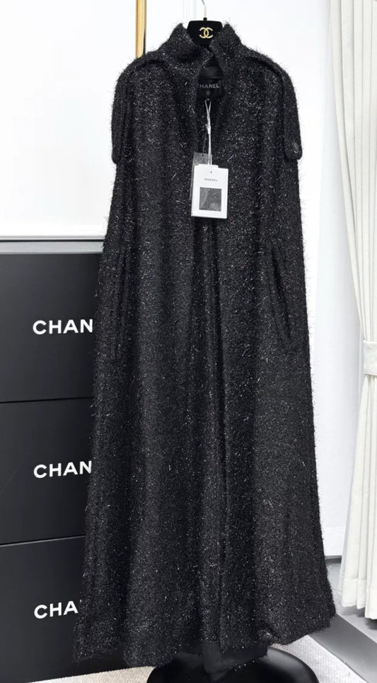 Chanel 19k Black Cape