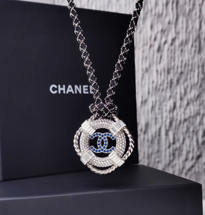 Chanel 19C Double C Diamond-set Lifebuoy Necklace