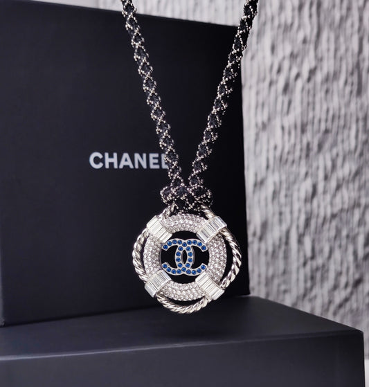 Chanel 19C Double C Diamond-set Lifebuoy Necklace