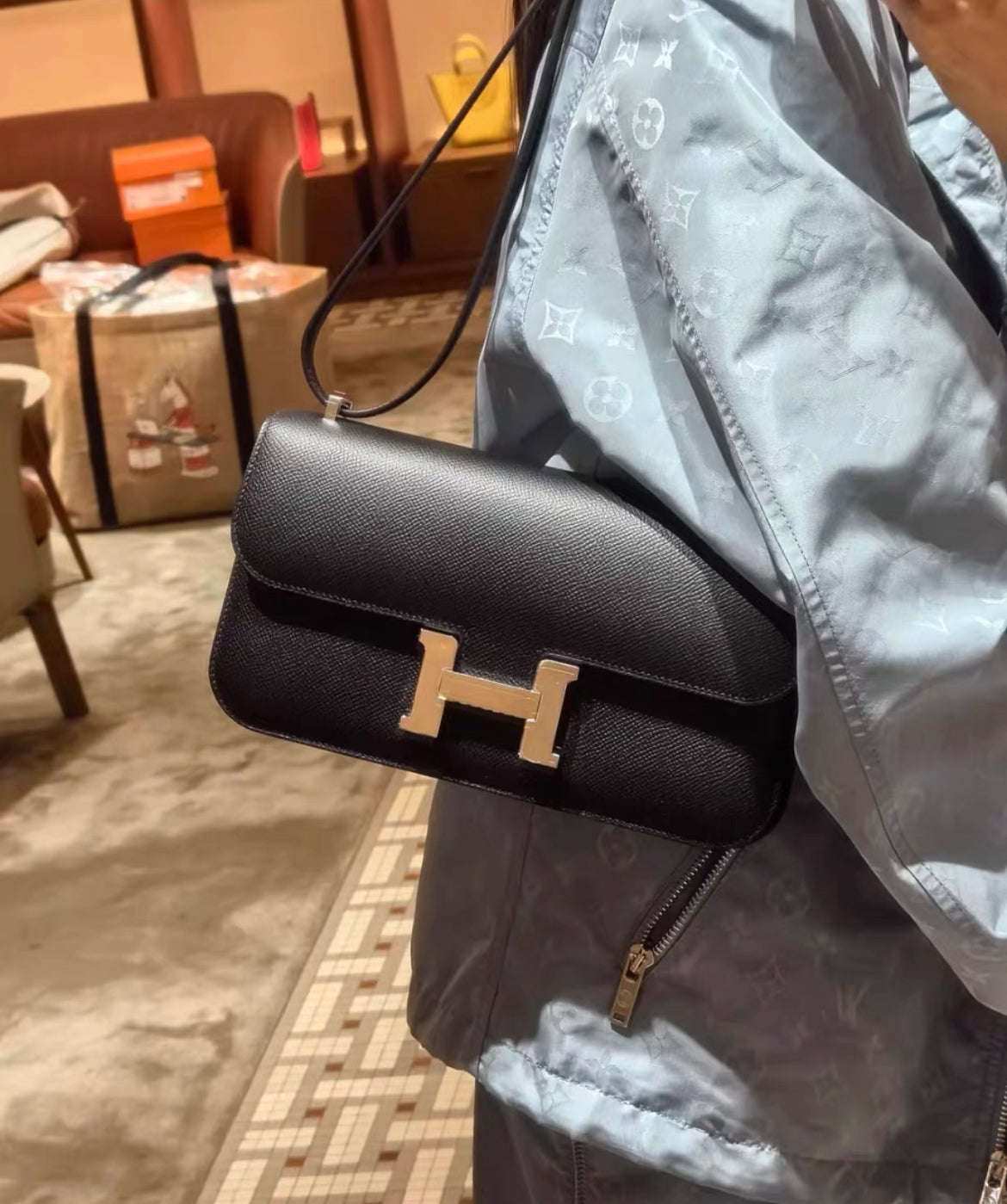 Hermès Constance Elan Black Epsom Palladium Hardware – Wararni.com