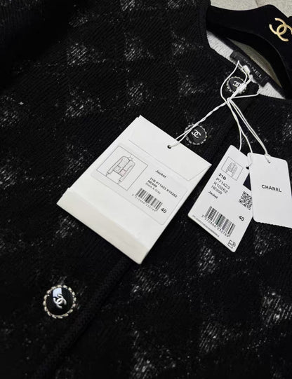 Chanel 21B Black & Gray Jacket