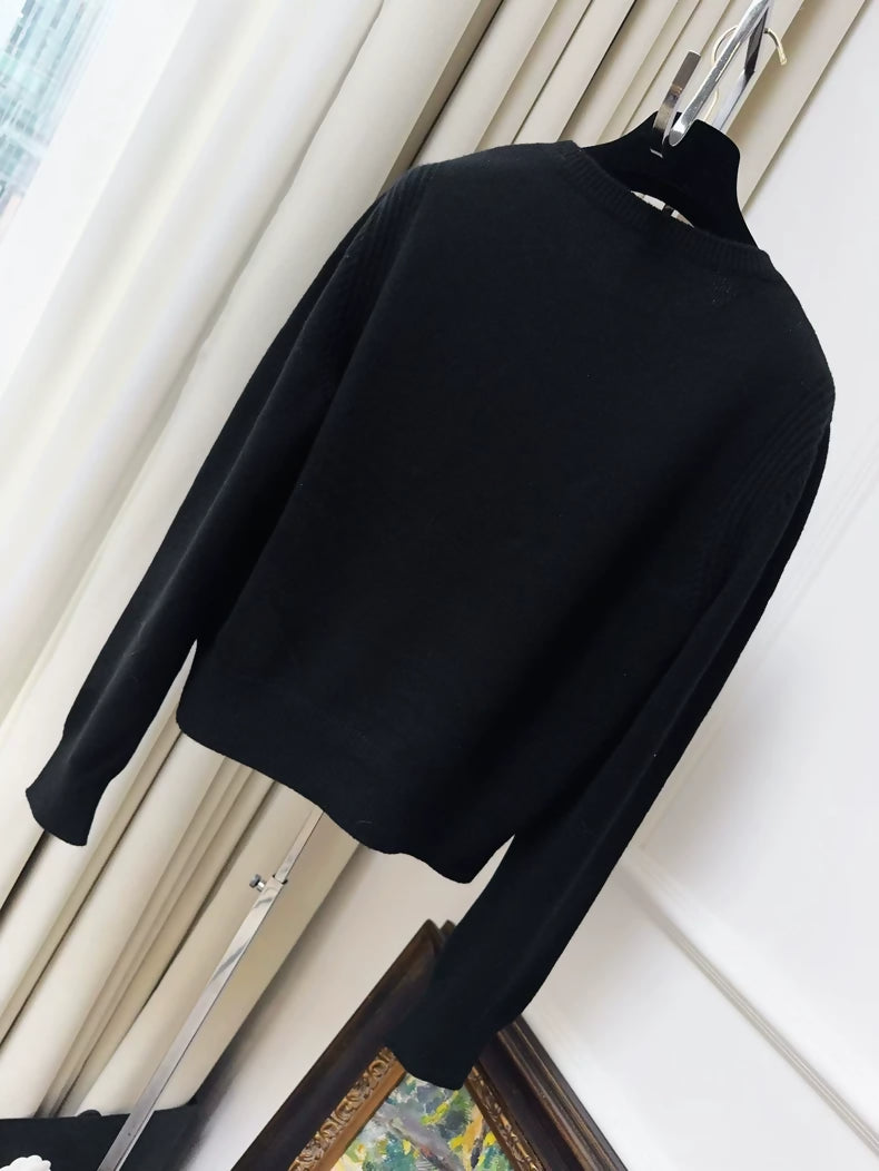 Chanel 20A black gold sweater
