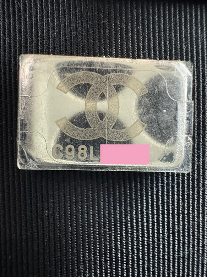 Chanel Boy black leather bag silver hardware